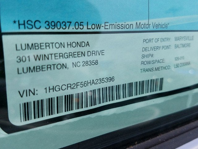 2017 Honda Accord Sport