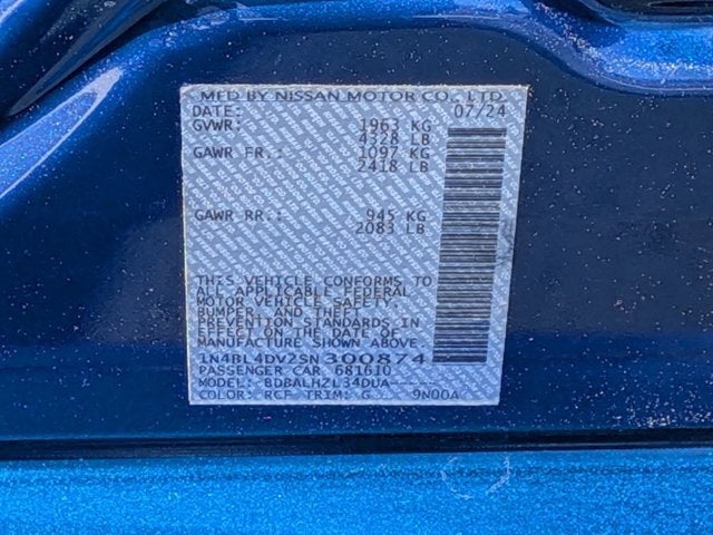 2025 Nissan Altima 2.5 SV