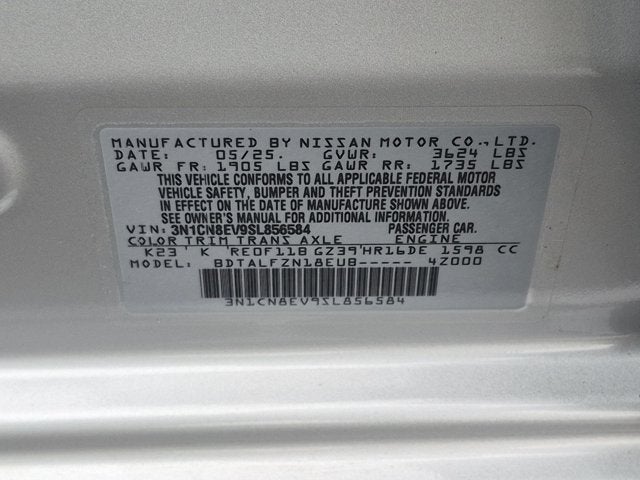2025 Nissan Versa 1.6 SV