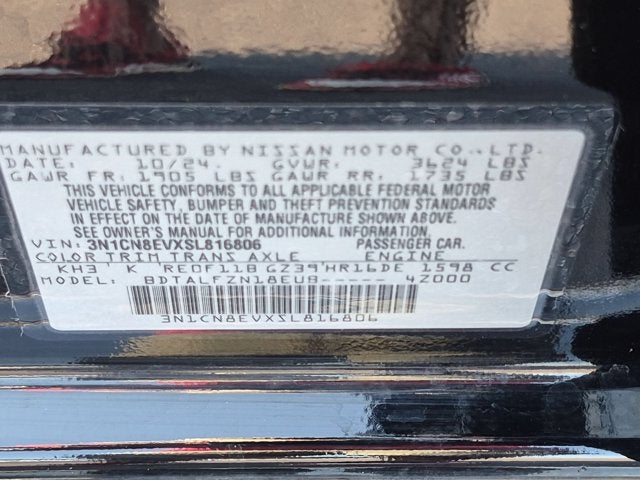 2025 Nissan Versa 1.6 SV