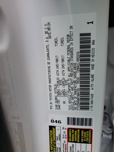 2024 Toyota Tacoma 2WD SR