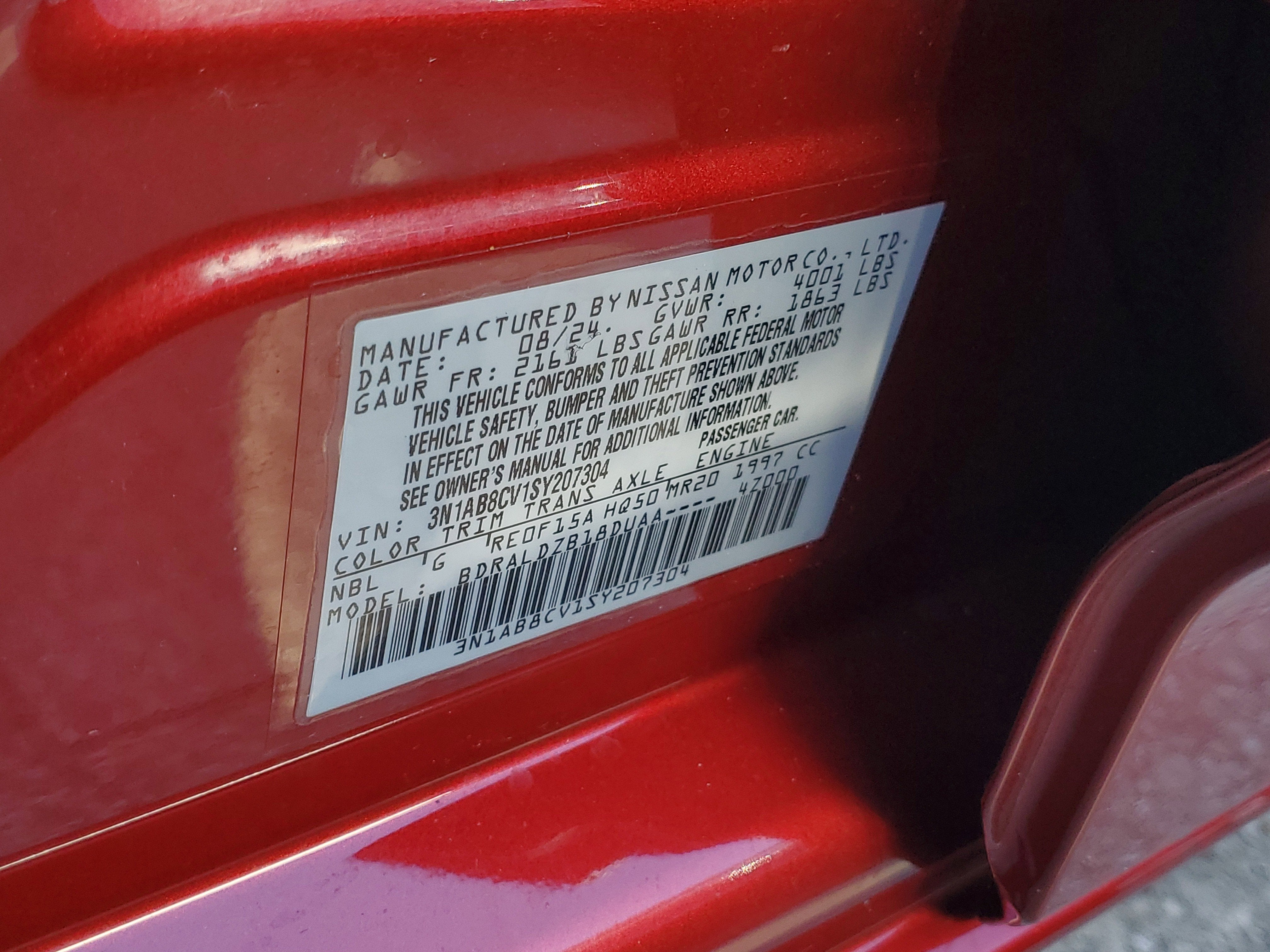 2025 Nissan Sentra SV