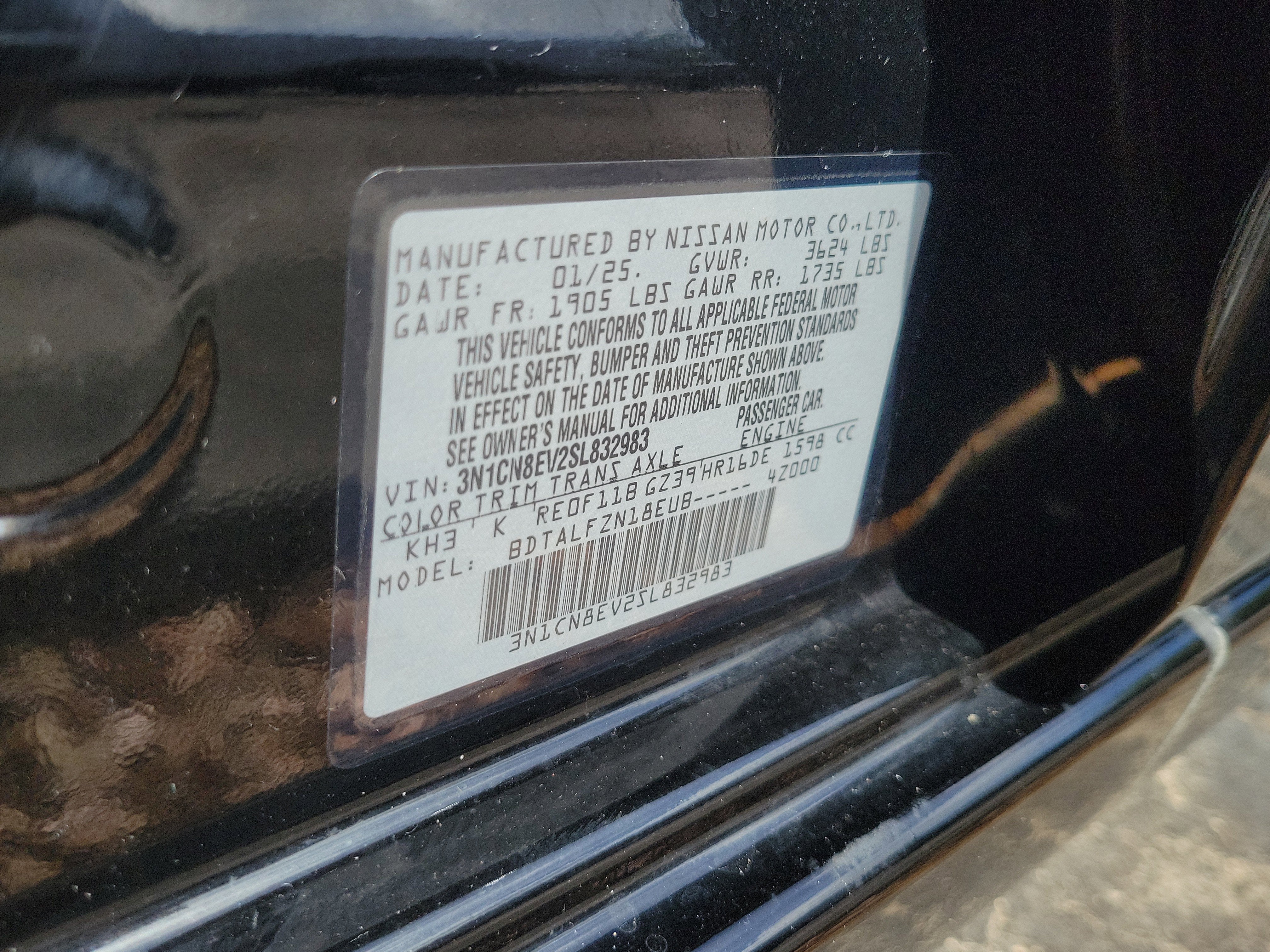 2025 Nissan Versa SV