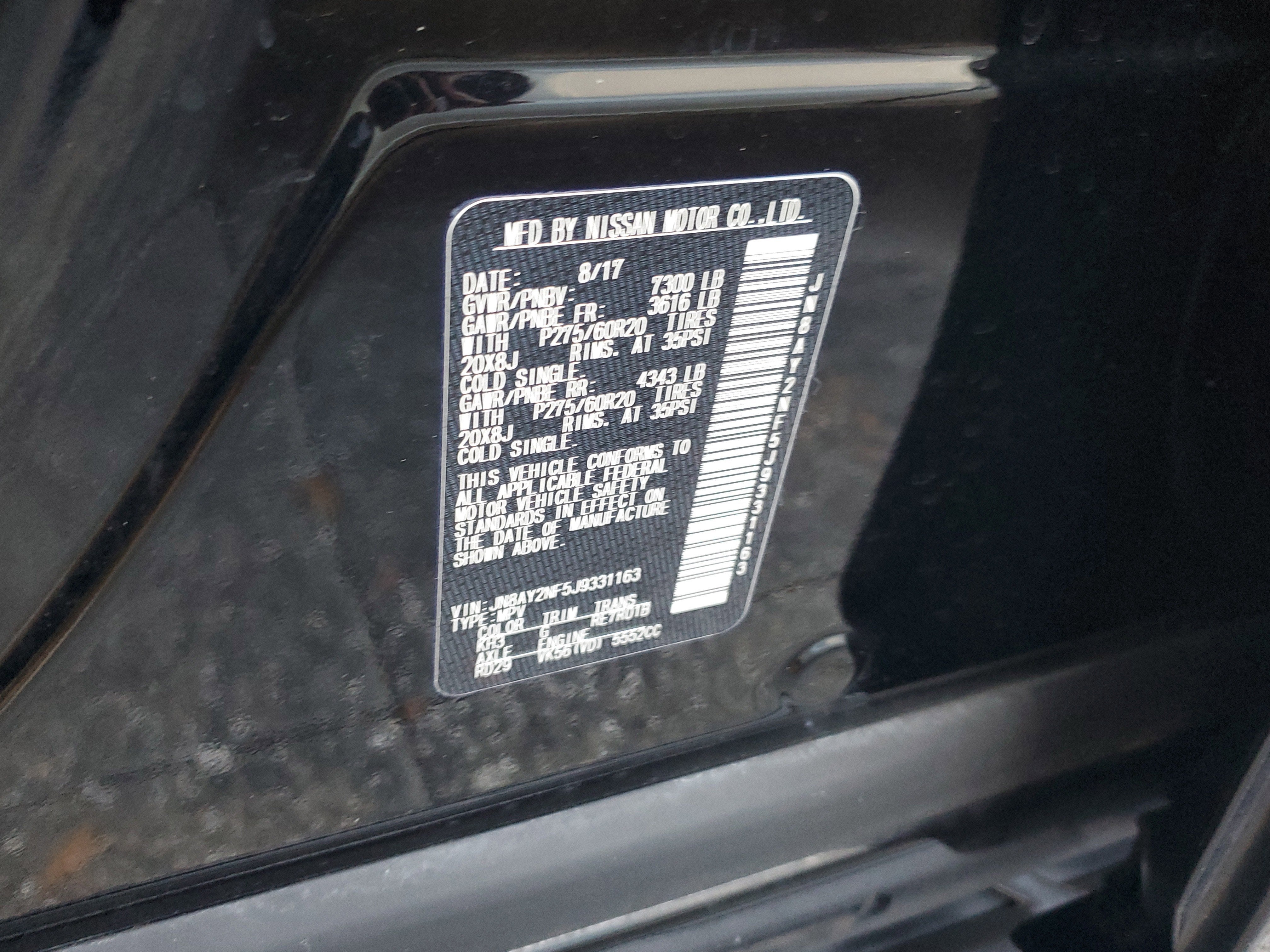 2018 Nissan Armada Platinum