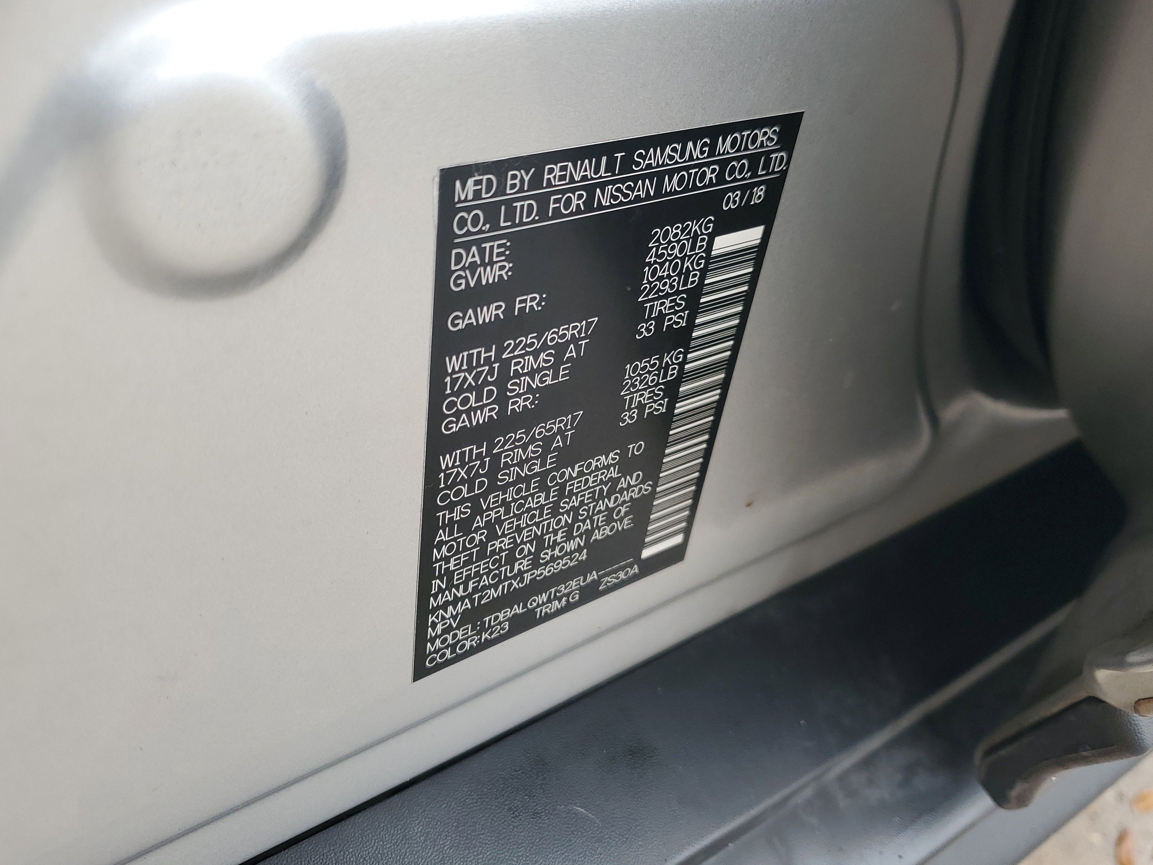 2018 Nissan Rogue SV