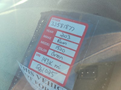 2003 Dodge Ram 1500 SLT