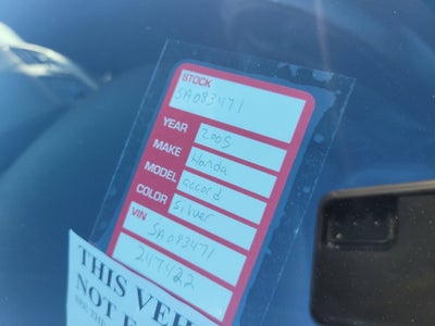 2005 Honda Accord Sdn LX