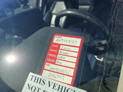 2010 Acura MDX Technology/Entertainment Pkg