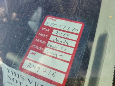 2014 Honda Odyssey Touring