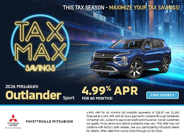 Outlander Sport 4.99% APR