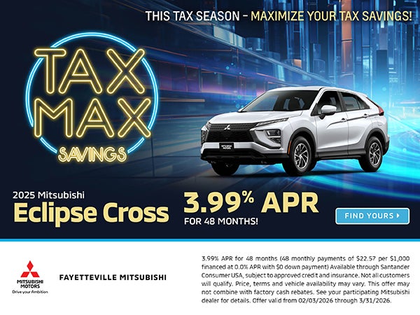 2026 Eclipse Cross 3.99% APR