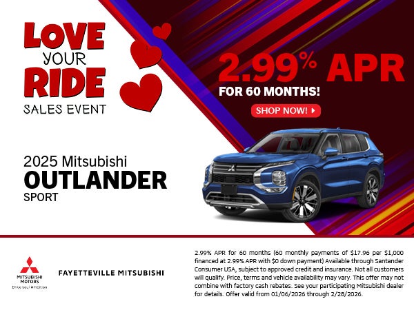 Outlander Sport 2.99% APR