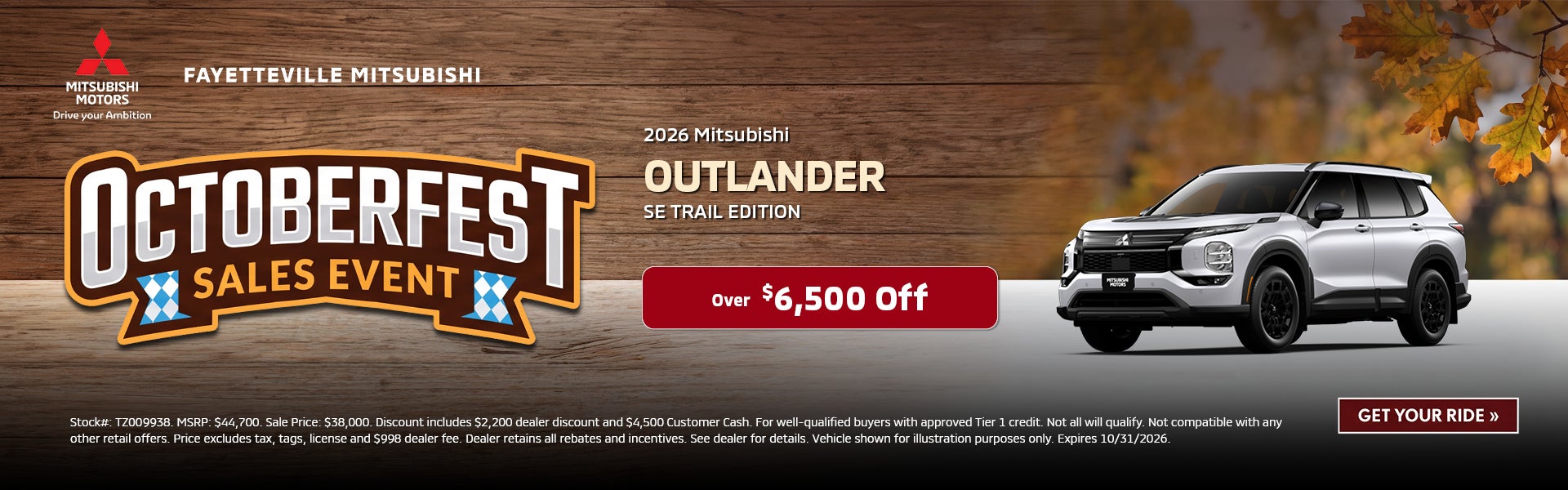 2026 Mitsubishi Outlander SE Trail Editiion